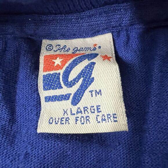 Detroit Pistons Vintage Blue Logo XL Single Stitch T Shirt - Picture 6 of 7